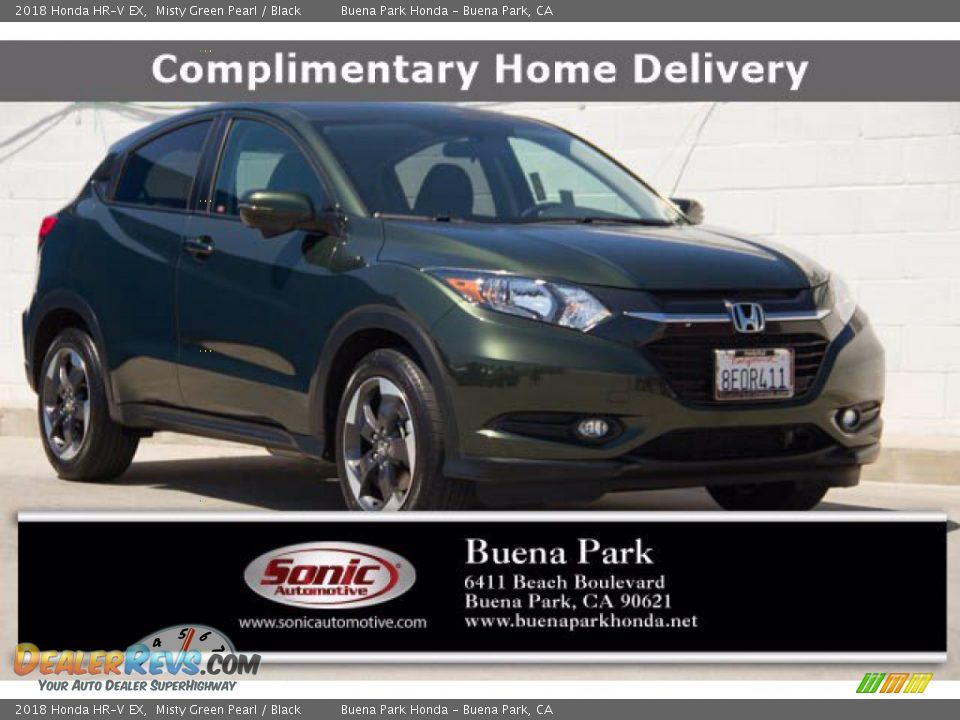 2018 Honda HR-V EX Misty Green Pearl / Black Photo #1