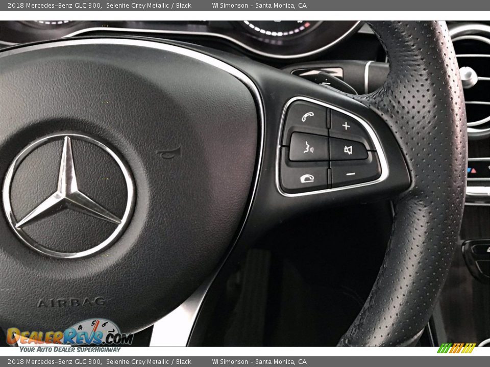 2018 Mercedes-Benz GLC 300 Selenite Grey Metallic / Black Photo #19