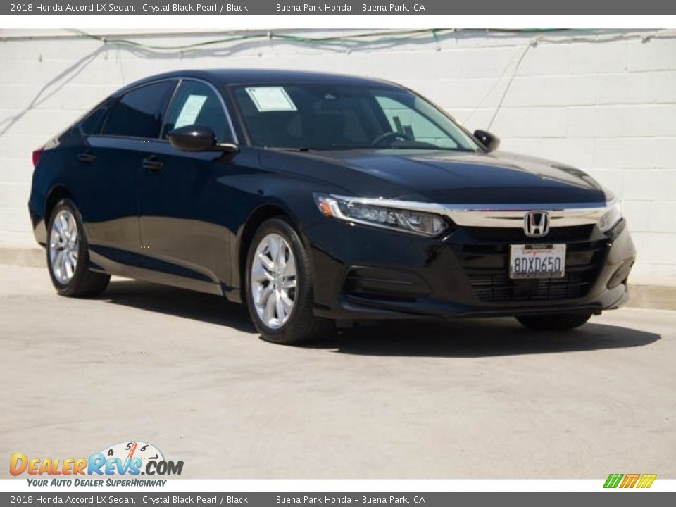 2018 Honda Accord LX Sedan Crystal Black Pearl / Black Photo #1