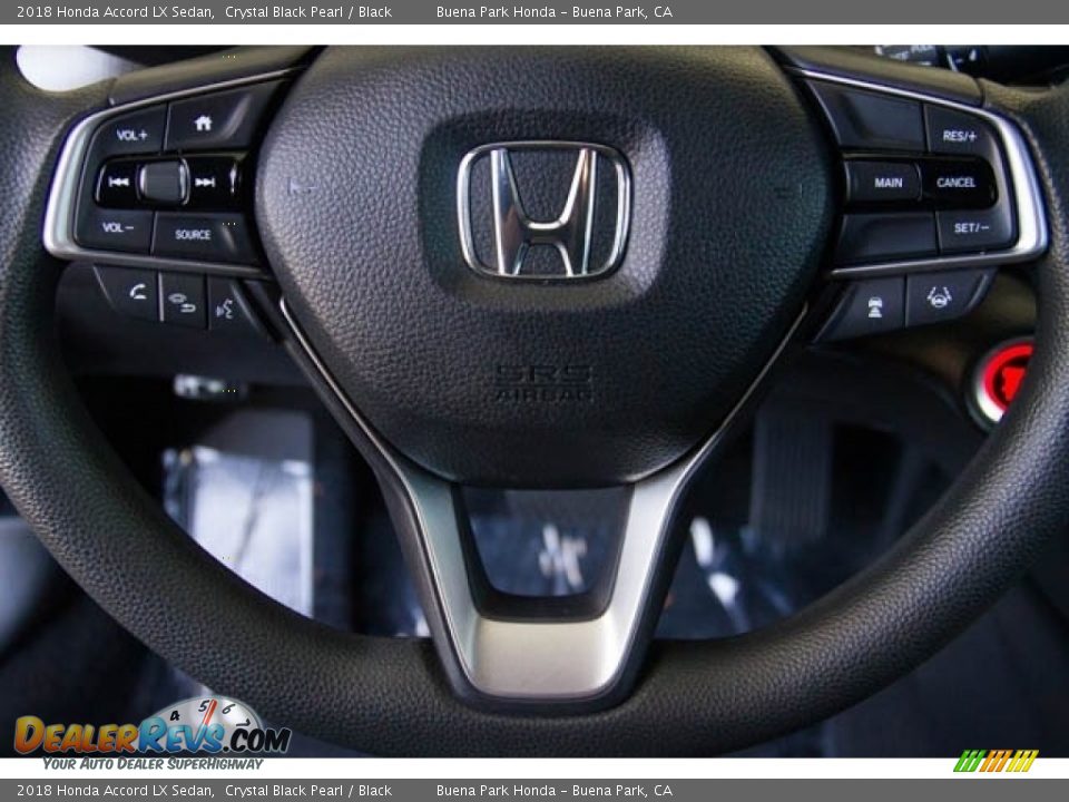 2018 Honda Accord LX Sedan Crystal Black Pearl / Black Photo #15