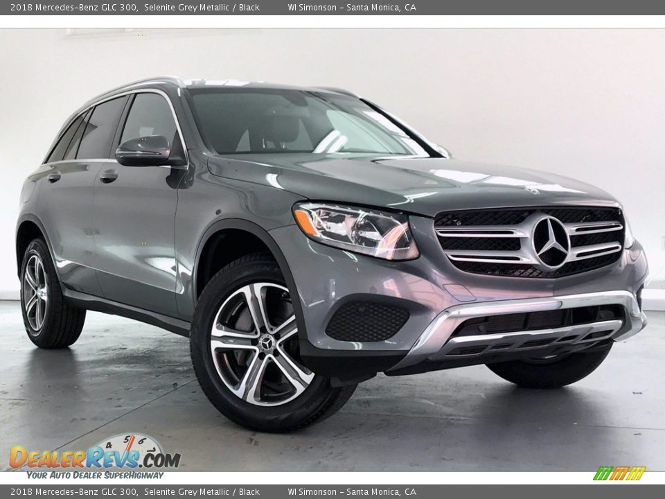 2018 Mercedes-Benz GLC 300 Selenite Grey Metallic / Black Photo #34