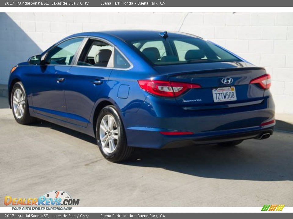 2017 Hyundai Sonata SE Lakeside Blue / Gray Photo #2