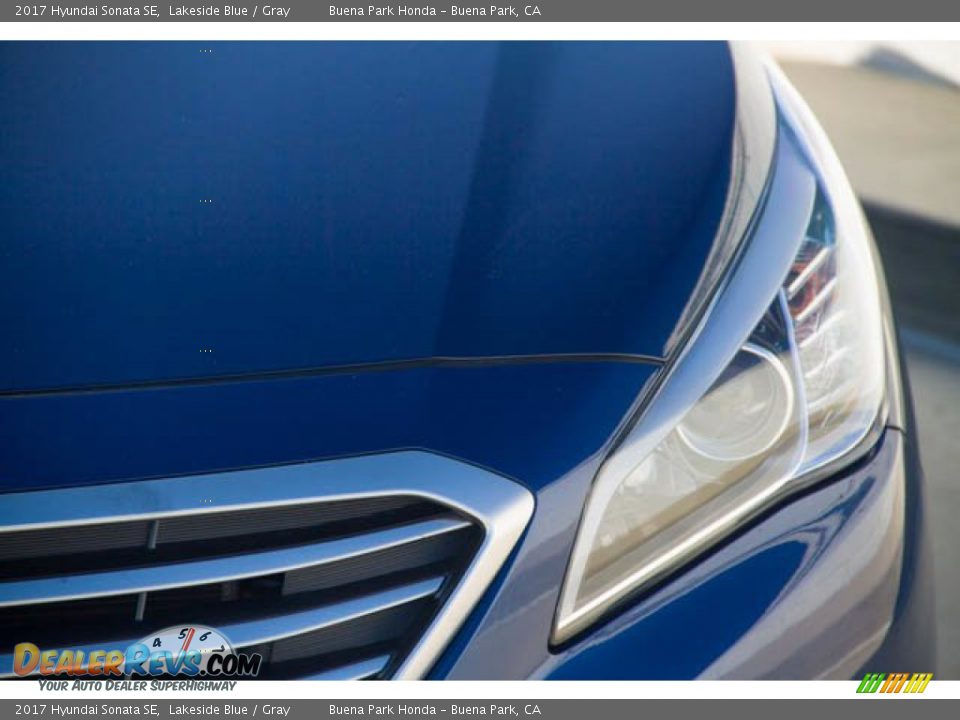 2017 Hyundai Sonata SE Lakeside Blue / Gray Photo #9