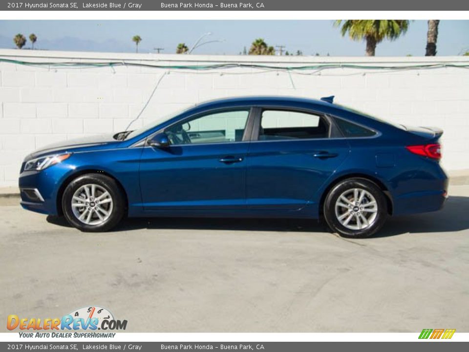 2017 Hyundai Sonata SE Lakeside Blue / Gray Photo #10