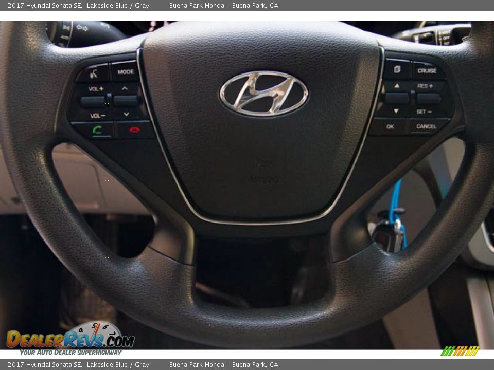 2017 Hyundai Sonata SE Lakeside Blue / Gray Photo #15