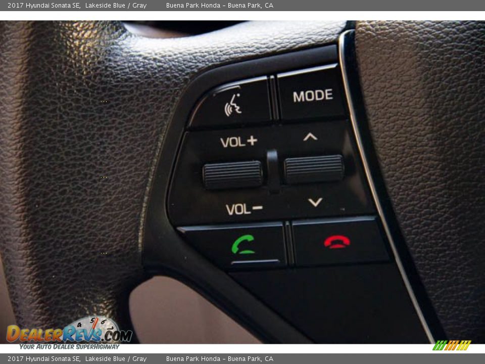 2017 Hyundai Sonata SE Lakeside Blue / Gray Photo #16