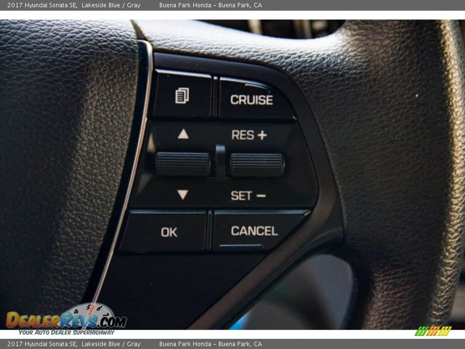 2017 Hyundai Sonata SE Lakeside Blue / Gray Photo #17