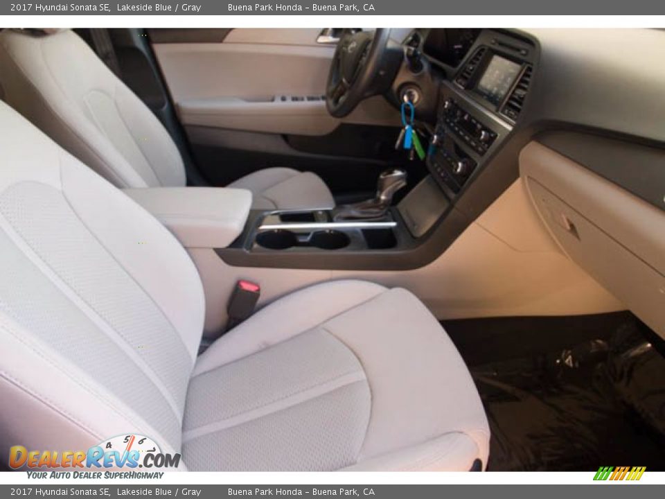 2017 Hyundai Sonata SE Lakeside Blue / Gray Photo #24