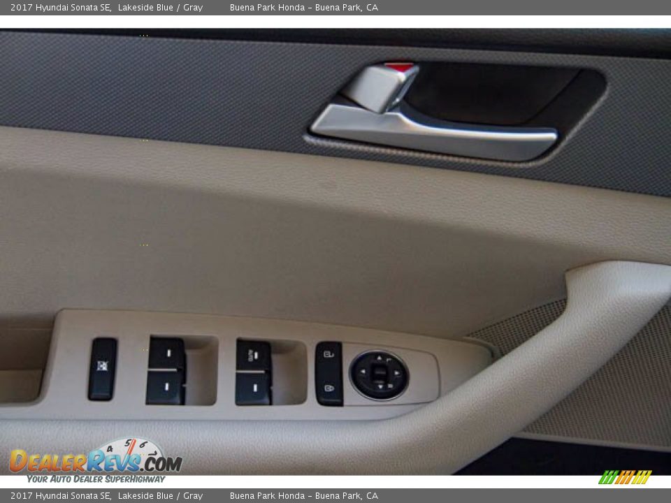 2017 Hyundai Sonata SE Lakeside Blue / Gray Photo #30