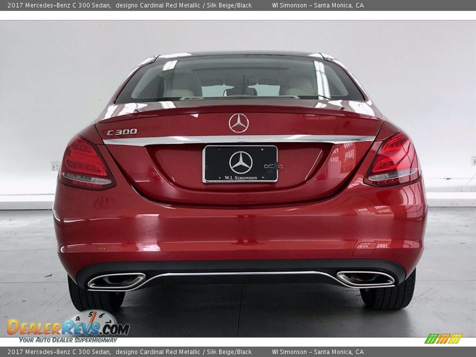 2017 Mercedes-Benz C 300 Sedan designo Cardinal Red Metallic / Silk Beige/Black Photo #3