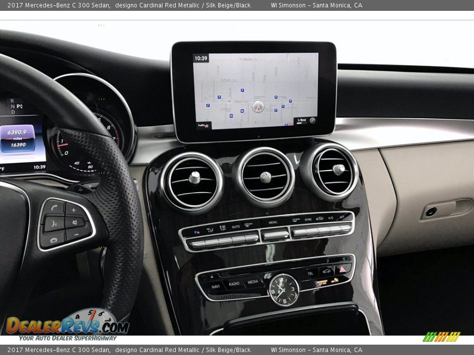 2017 Mercedes-Benz C 300 Sedan designo Cardinal Red Metallic / Silk Beige/Black Photo #5
