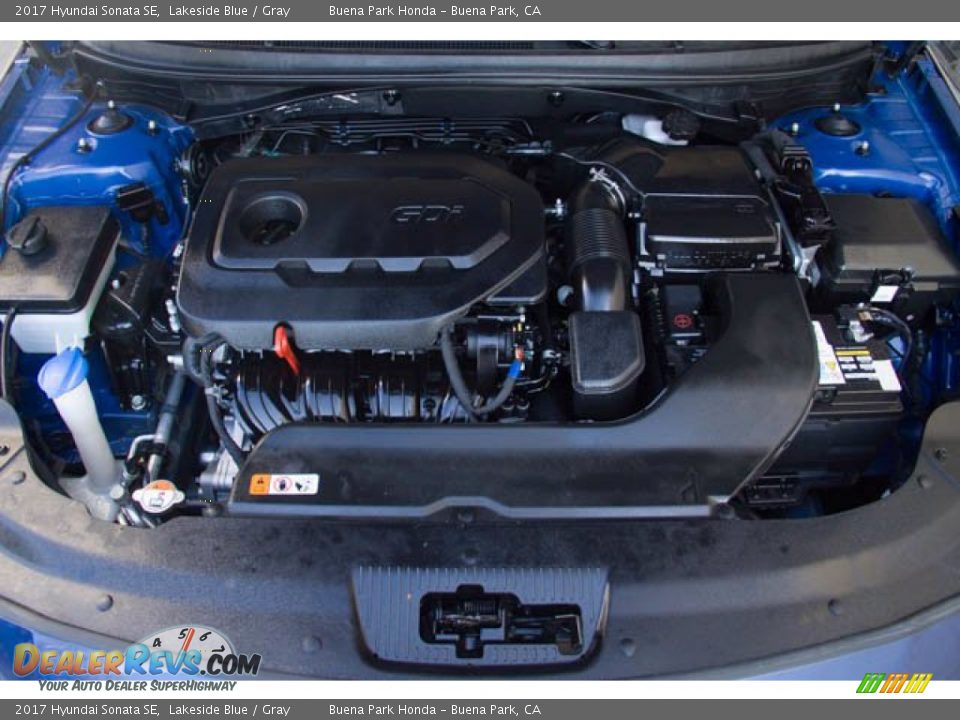 2017 Hyundai Sonata SE Lakeside Blue / Gray Photo #34