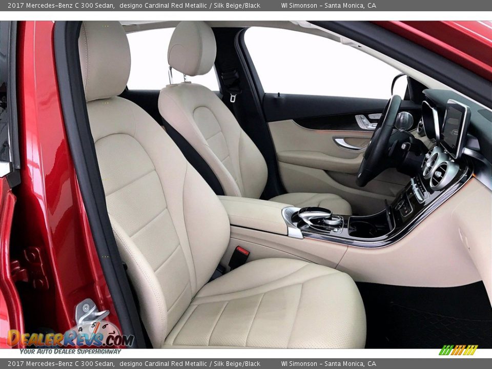 2017 Mercedes-Benz C 300 Sedan designo Cardinal Red Metallic / Silk Beige/Black Photo #6