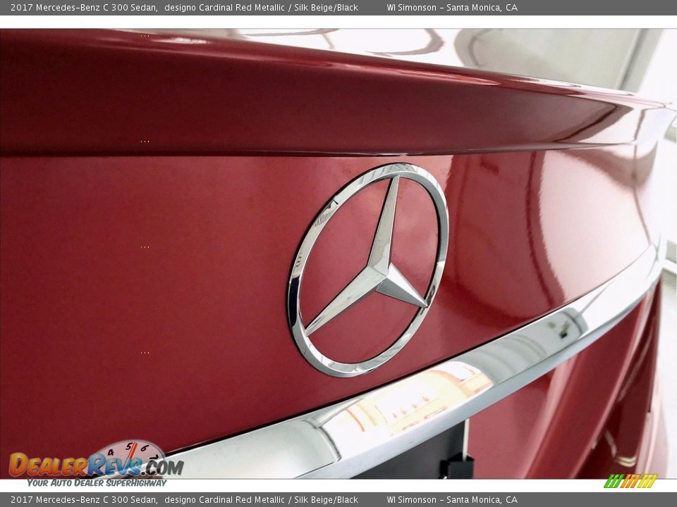 2017 Mercedes-Benz C 300 Sedan designo Cardinal Red Metallic / Silk Beige/Black Photo #7