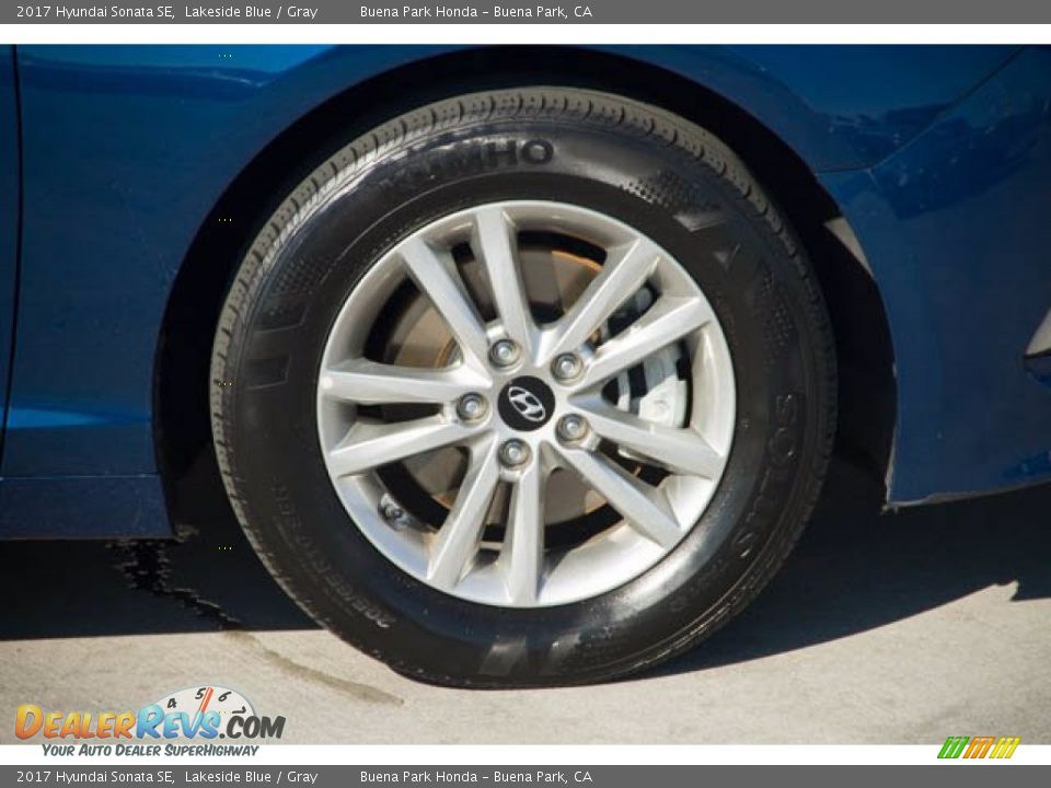 2017 Hyundai Sonata SE Lakeside Blue / Gray Photo #36