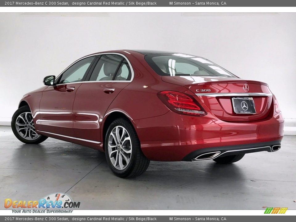 2017 Mercedes-Benz C 300 Sedan designo Cardinal Red Metallic / Silk Beige/Black Photo #10