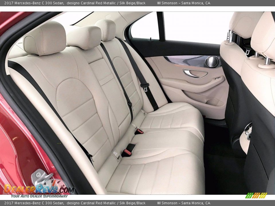 Rear Seat of 2017 Mercedes-Benz C 300 Sedan Photo #13