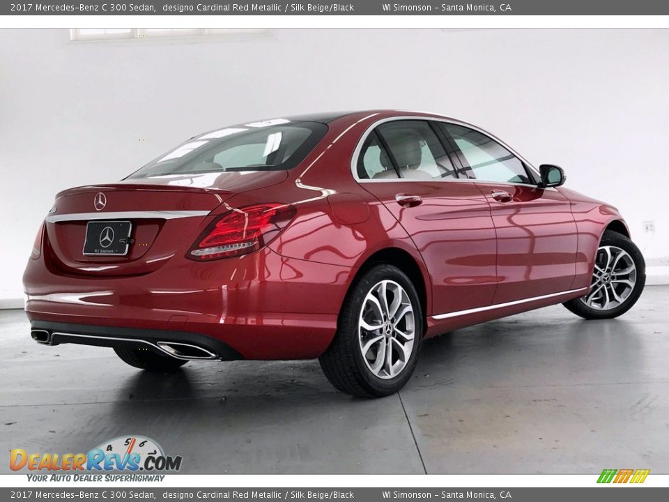2017 Mercedes-Benz C 300 Sedan designo Cardinal Red Metallic / Silk Beige/Black Photo #16