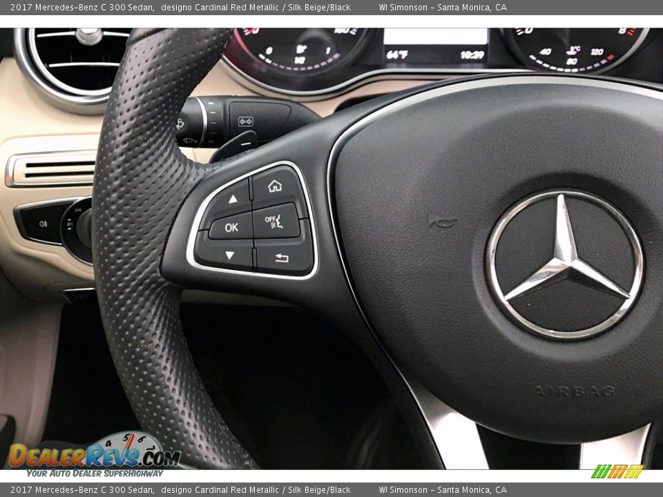 2017 Mercedes-Benz C 300 Sedan designo Cardinal Red Metallic / Silk Beige/Black Photo #18