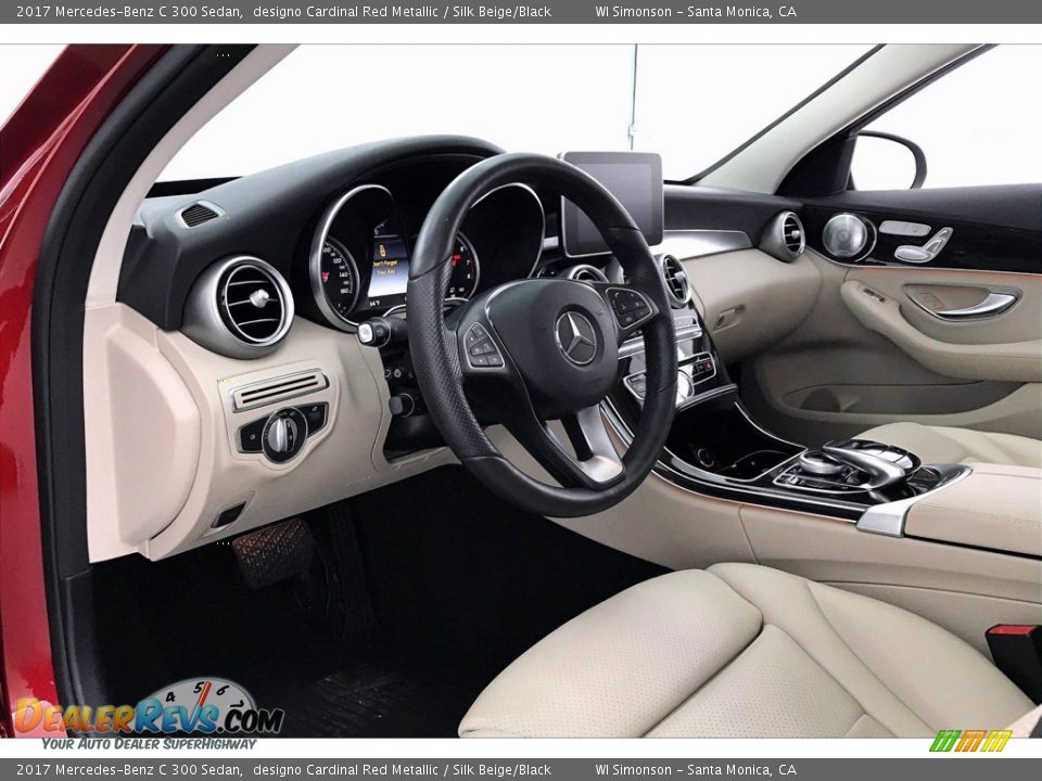 Silk Beige/Black Interior - 2017 Mercedes-Benz C 300 Sedan Photo #22