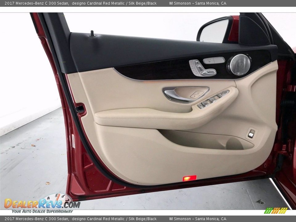 2017 Mercedes-Benz C 300 Sedan designo Cardinal Red Metallic / Silk Beige/Black Photo #25