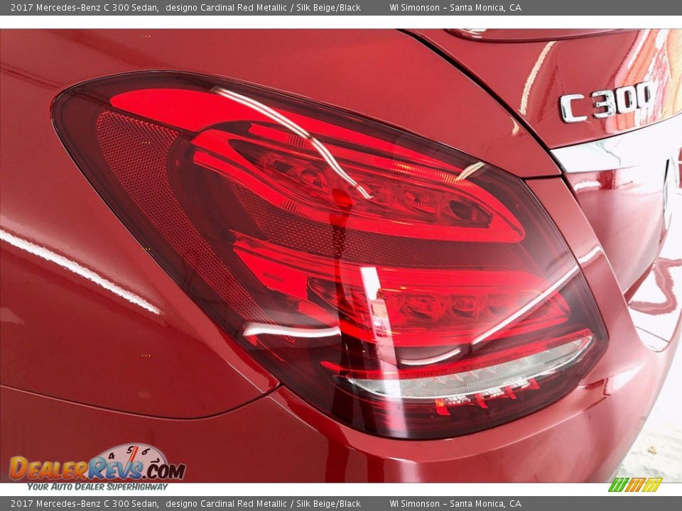 2017 Mercedes-Benz C 300 Sedan designo Cardinal Red Metallic / Silk Beige/Black Photo #26