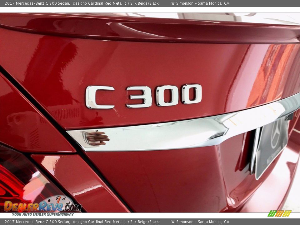 2017 Mercedes-Benz C 300 Sedan designo Cardinal Red Metallic / Silk Beige/Black Photo #27