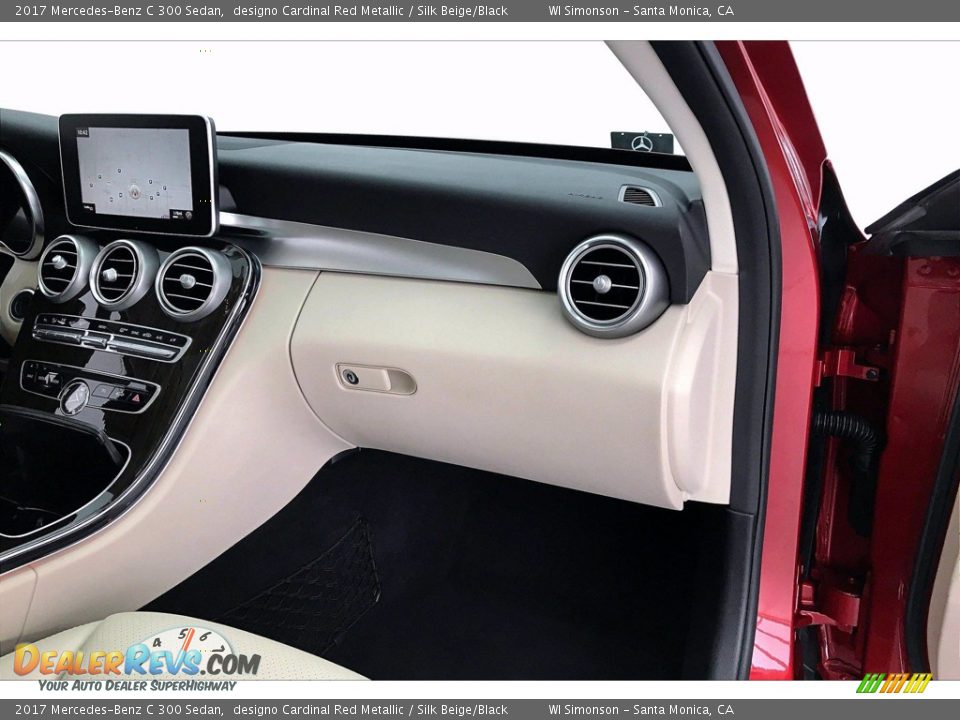 2017 Mercedes-Benz C 300 Sedan designo Cardinal Red Metallic / Silk Beige/Black Photo #28