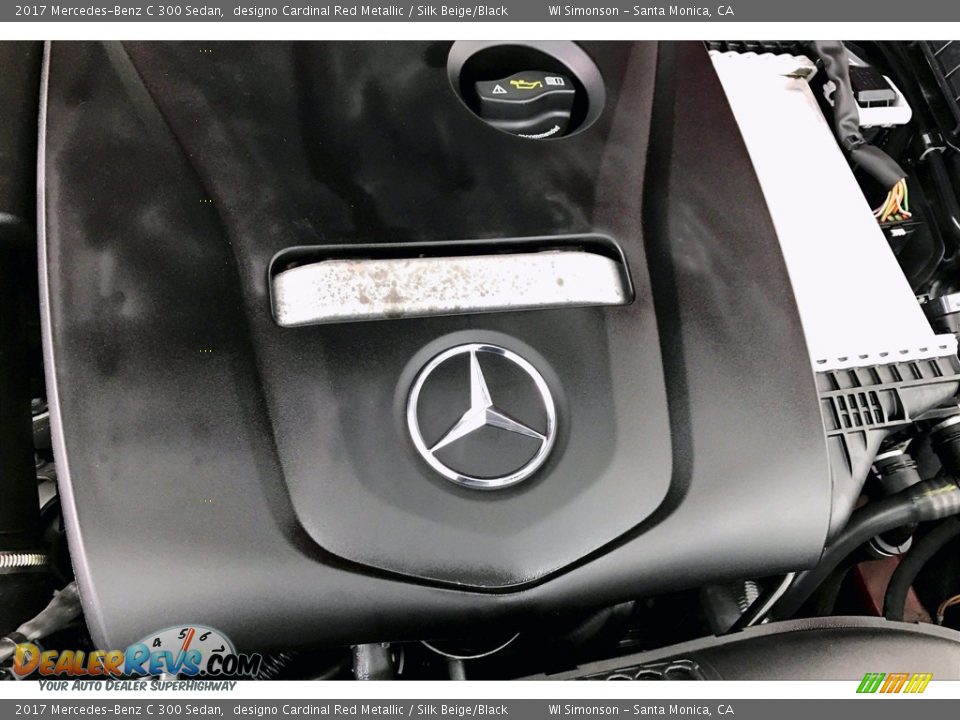 2017 Mercedes-Benz C 300 Sedan designo Cardinal Red Metallic / Silk Beige/Black Photo #31