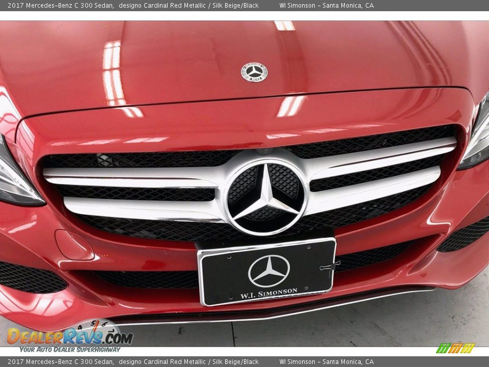 2017 Mercedes-Benz C 300 Sedan designo Cardinal Red Metallic / Silk Beige/Black Photo #33