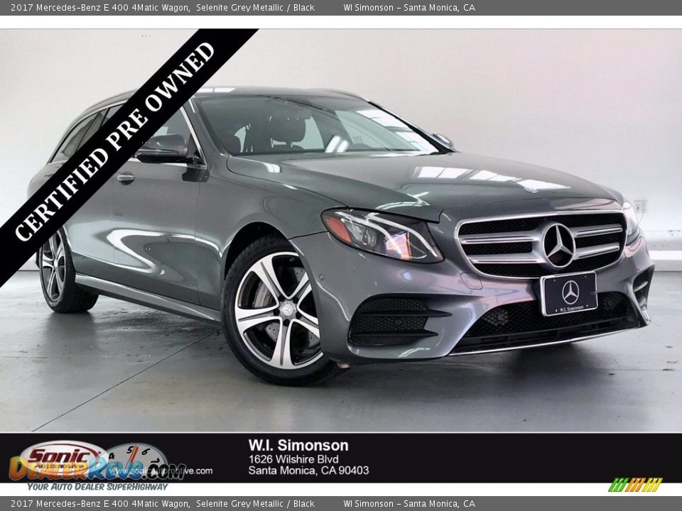 2017 Mercedes-Benz E 400 4Matic Wagon Selenite Grey Metallic / Black Photo #1