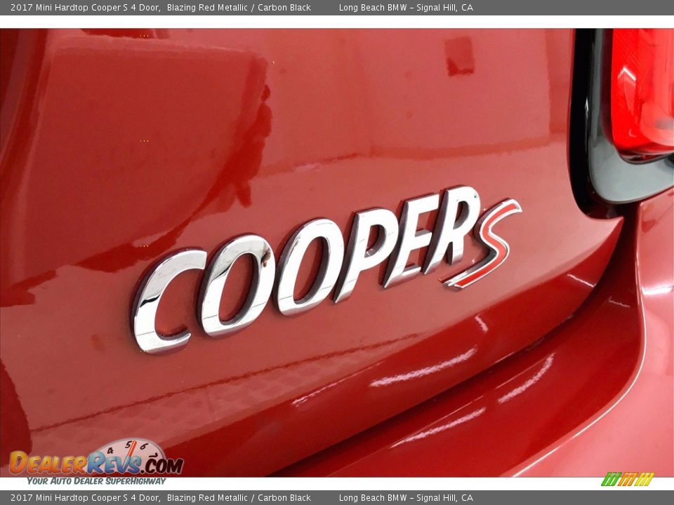 2017 Mini Hardtop Cooper S 4 Door Blazing Red Metallic / Carbon Black Photo #7