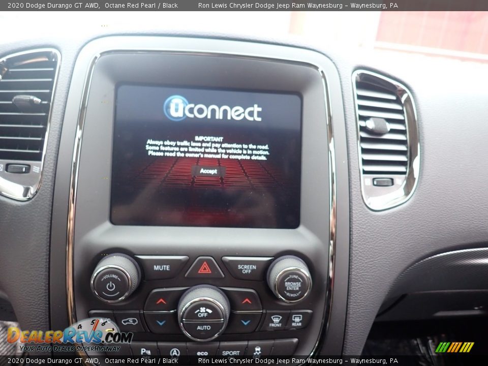2020 Dodge Durango GT AWD Octane Red Pearl / Black Photo #16