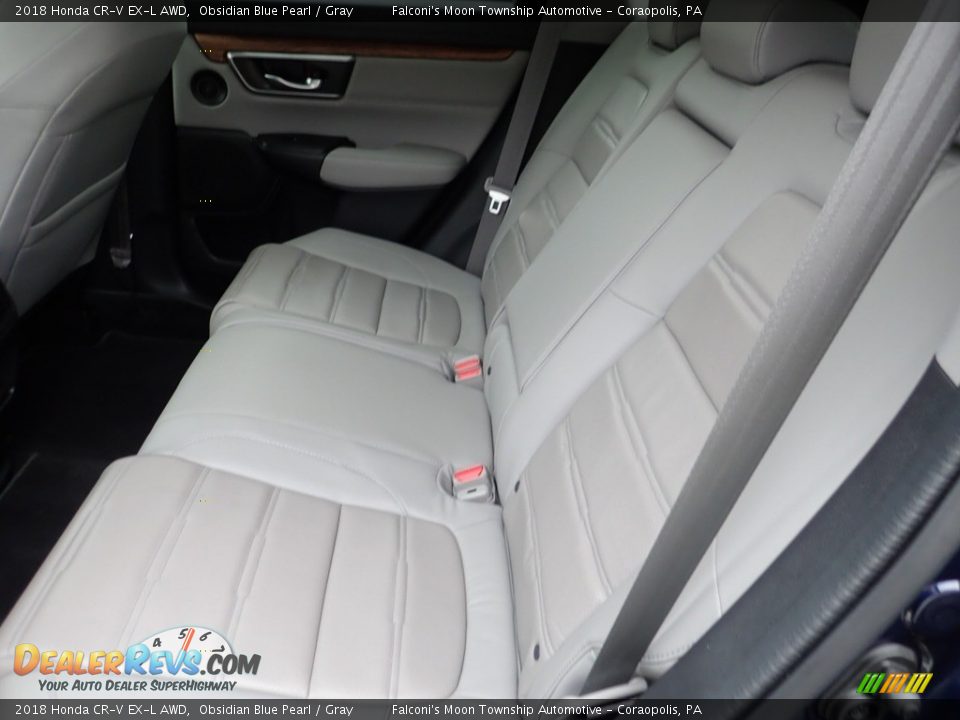 2018 Honda CR-V EX-L AWD Obsidian Blue Pearl / Gray Photo #16