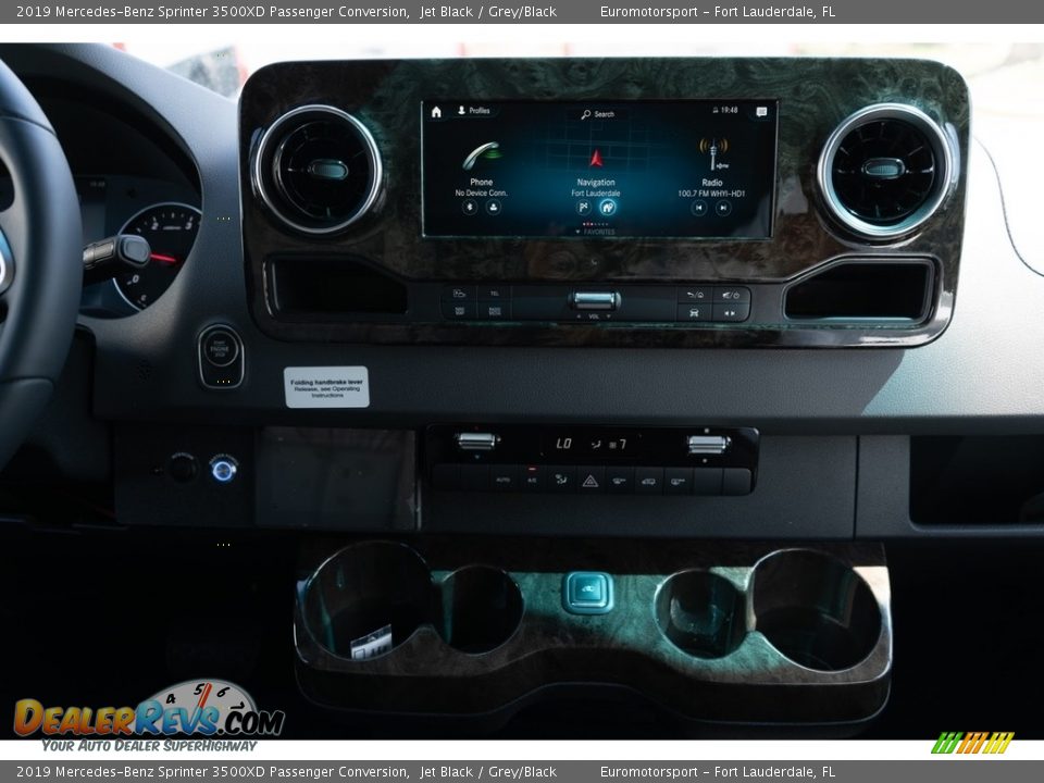 2019 Mercedes-Benz Sprinter 3500XD Passenger Conversion Jet Black / Grey/Black Photo #4
