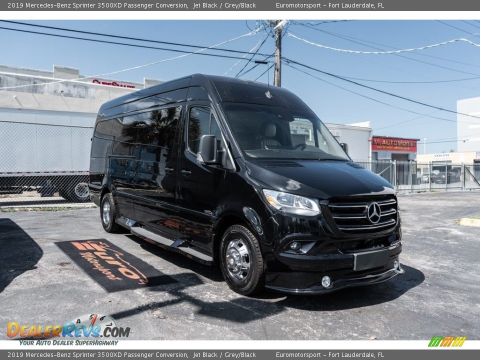 2019 Mercedes-Benz Sprinter 3500XD Passenger Conversion Jet Black / Grey/Black Photo #6