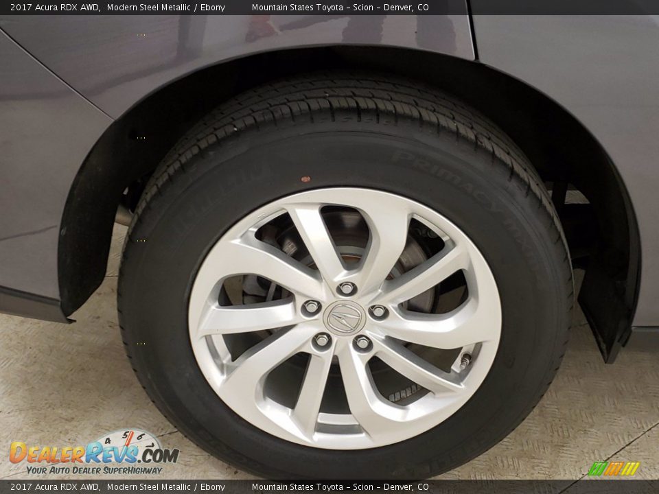 2017 Acura RDX AWD Modern Steel Metallic / Ebony Photo #12