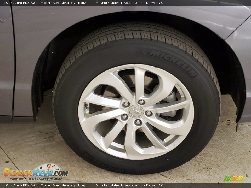 2017 Acura RDX AWD Modern Steel Metallic / Ebony Photo #13