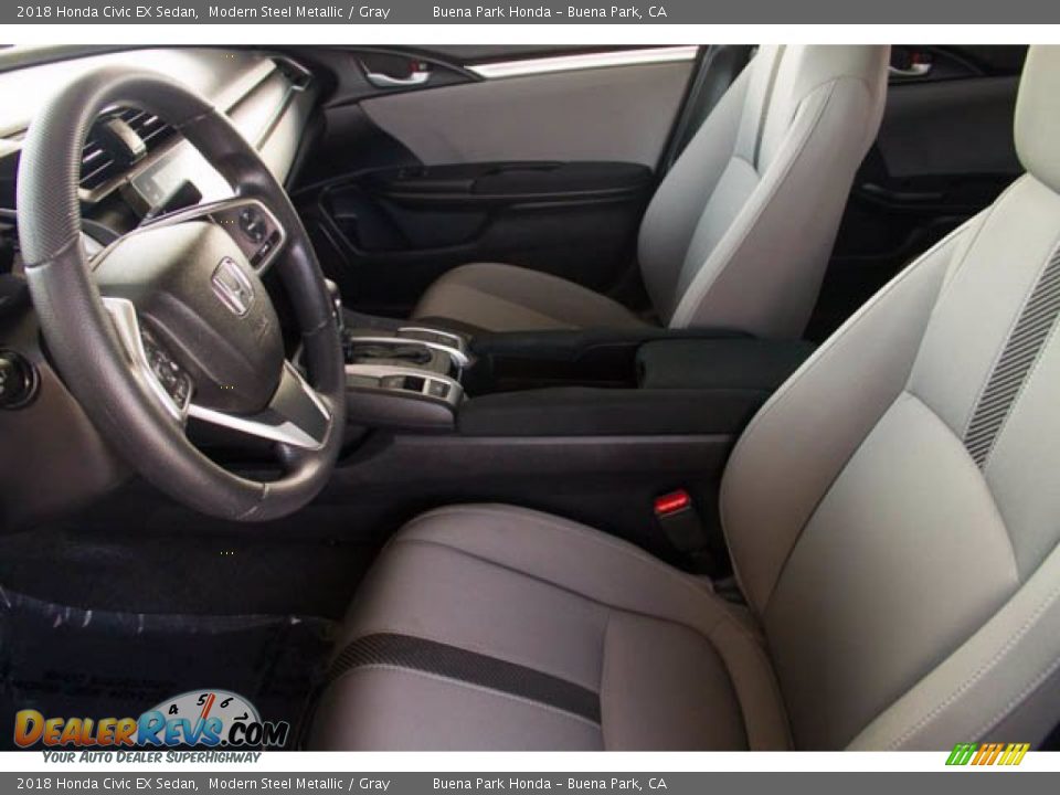 2018 Honda Civic EX Sedan Modern Steel Metallic / Gray Photo #3