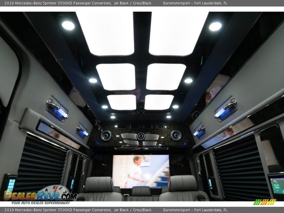 Grey/Black Interior - 2019 Mercedes-Benz Sprinter 3500XD Passenger Conversion Photo #10