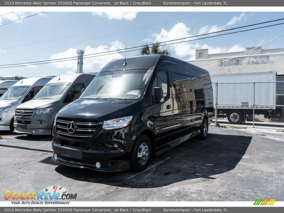 2019 Mercedes-Benz Sprinter 3500XD Passenger Conversion Jet Black / Grey/Black Photo #14