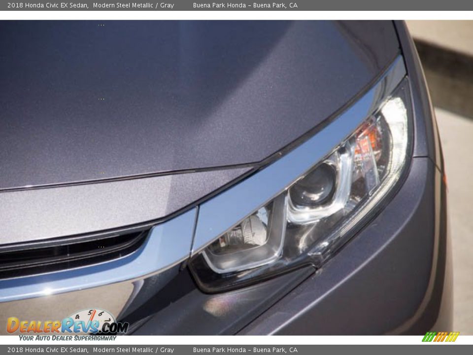 2018 Honda Civic EX Sedan Modern Steel Metallic / Gray Photo #9