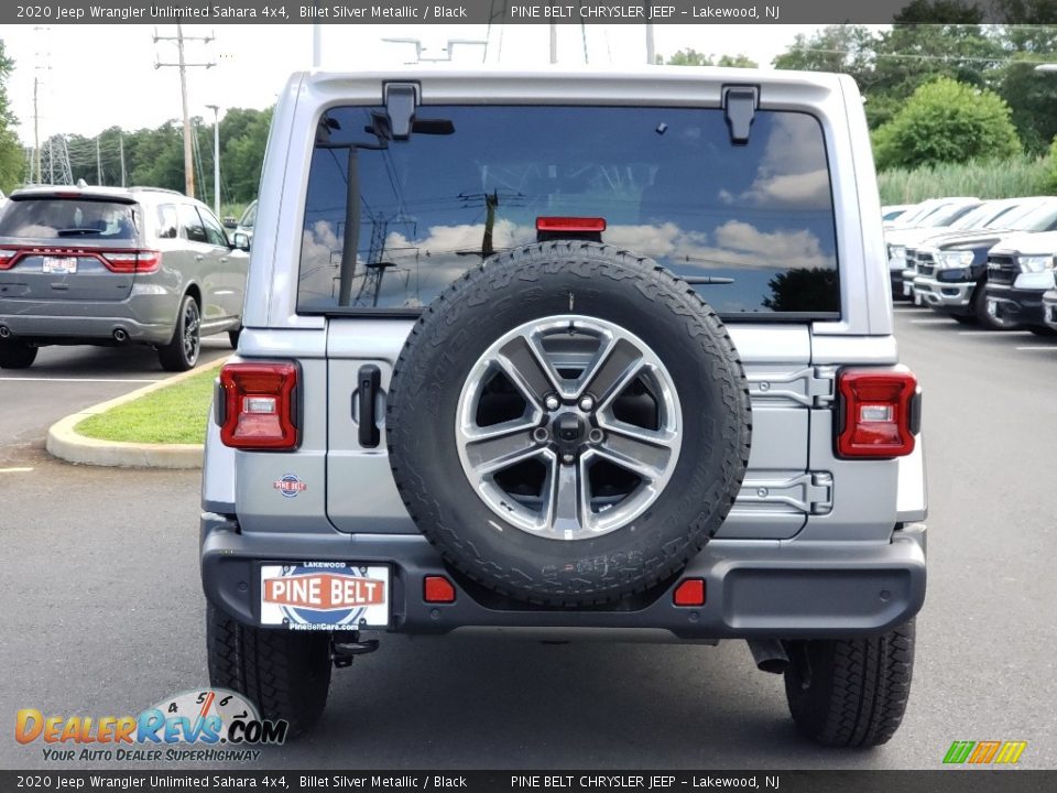 2020 Jeep Wrangler Unlimited Sahara 4x4 Billet Silver Metallic / Black Photo #7