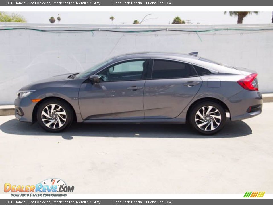 2018 Honda Civic EX Sedan Modern Steel Metallic / Gray Photo #10