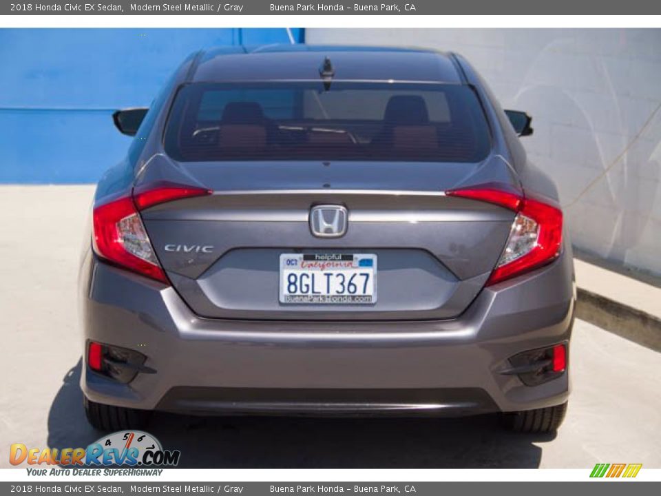2018 Honda Civic EX Sedan Modern Steel Metallic / Gray Photo #11