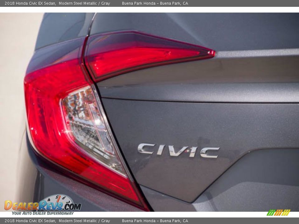 2018 Honda Civic EX Sedan Modern Steel Metallic / Gray Photo #12