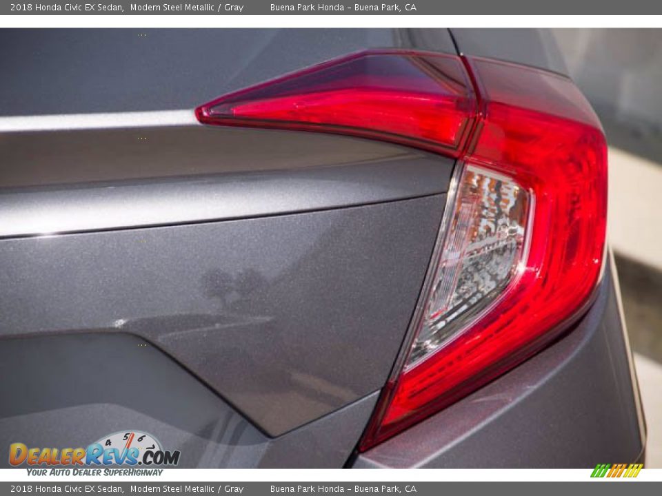 2018 Honda Civic EX Sedan Modern Steel Metallic / Gray Photo #13