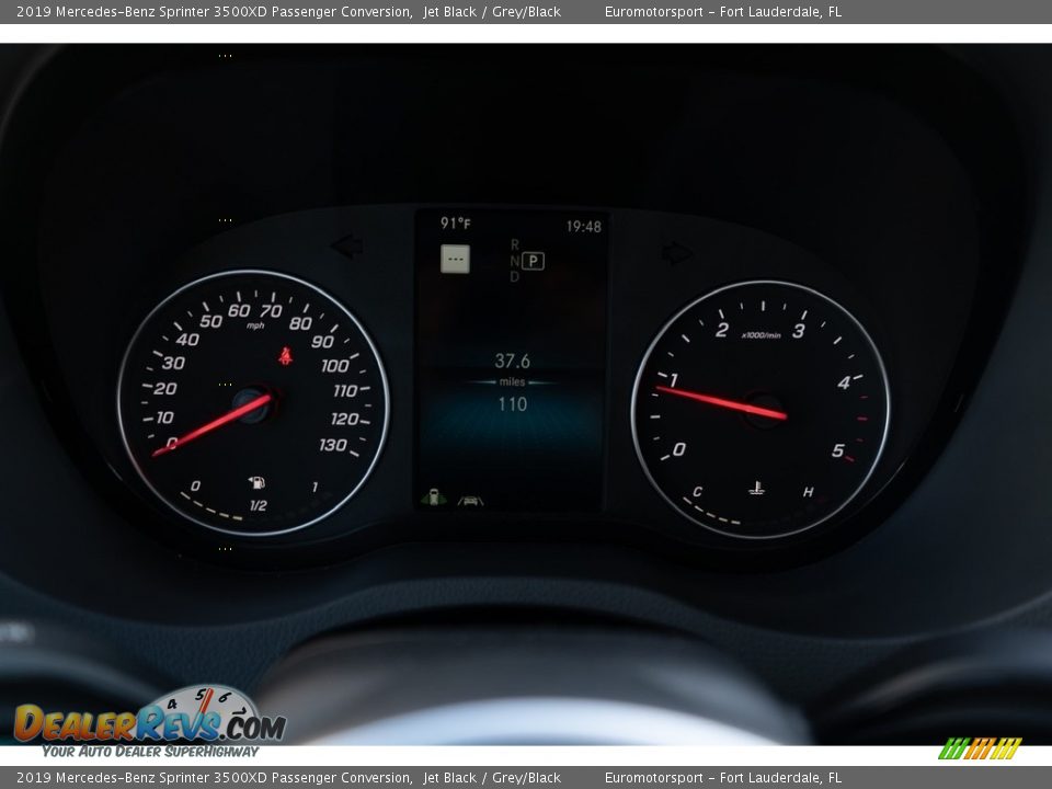 2019 Mercedes-Benz Sprinter 3500XD Passenger Conversion Jet Black / Grey/Black Photo #22