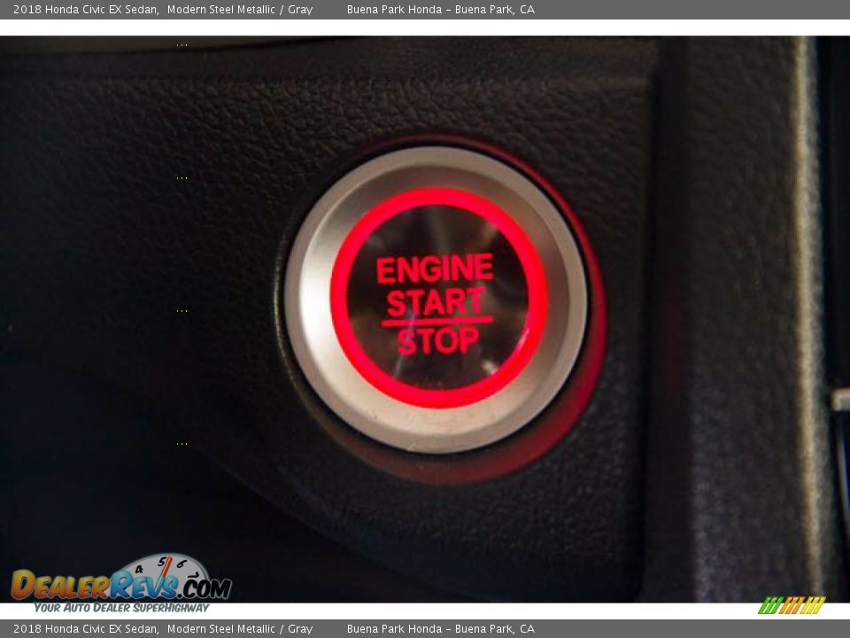2018 Honda Civic EX Sedan Modern Steel Metallic / Gray Photo #18