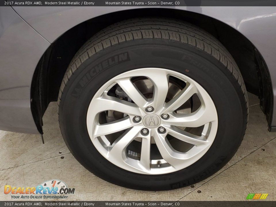 2017 Acura RDX AWD Modern Steel Metallic / Ebony Photo #25
